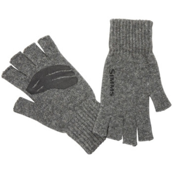 Simms Wool Half Finger Glove Steel S/M
