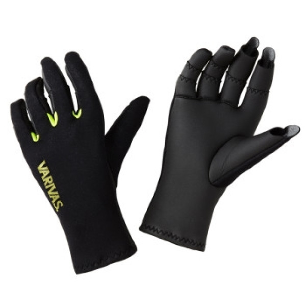 Varivas Chloroprene Glove3 VAG-19 Blackxlime LL Gloves