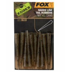 Fox Edges Camo Naked Line Tail Rubbers Safety Clip Dust Cover, size 10x10