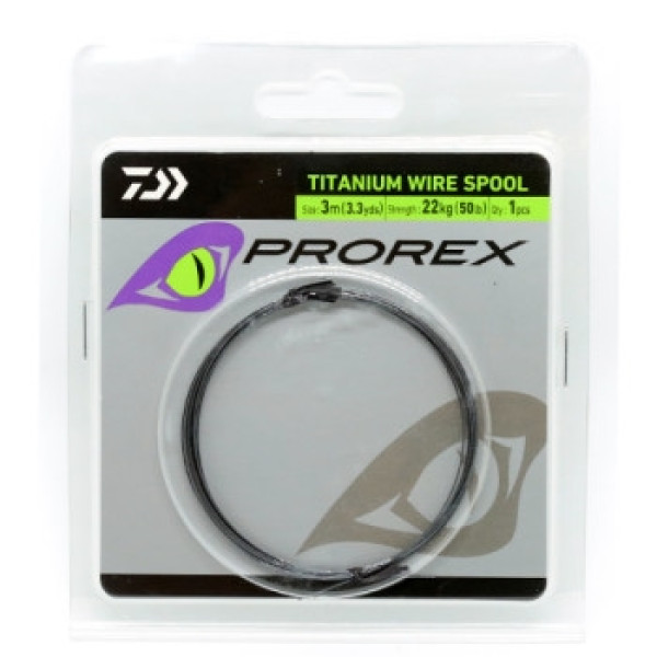 Поводковый материал Daiwa Prorex Titanium Wire Spool 3m 18kg/40lb