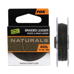 Поводочный материал Fox Edges Naturals Braided Leader 20m 18.1kg/40lb