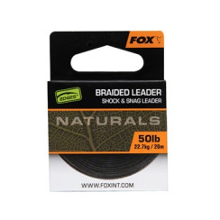 Fox Naturals Braided Leader 20m 50lb 22.7kg