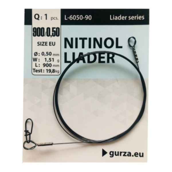 Leash Gurza Nitinol Leader 900mm/0.50Ø 1pc
