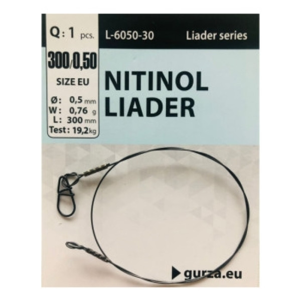 Leash Gurza Nitinol Leader 300mm/0.50Ø 1pc