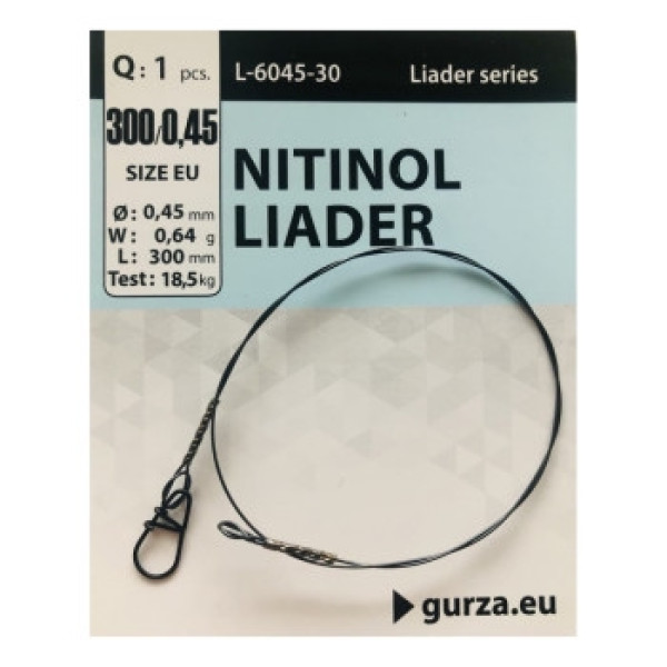 Leash Gurza Nitinol Leader 300mm/0.45Ø 1pc