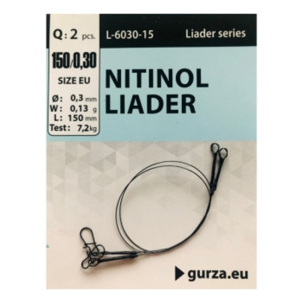 Gurza Nitinol Leader 150mm/0.30Ø 2pcs