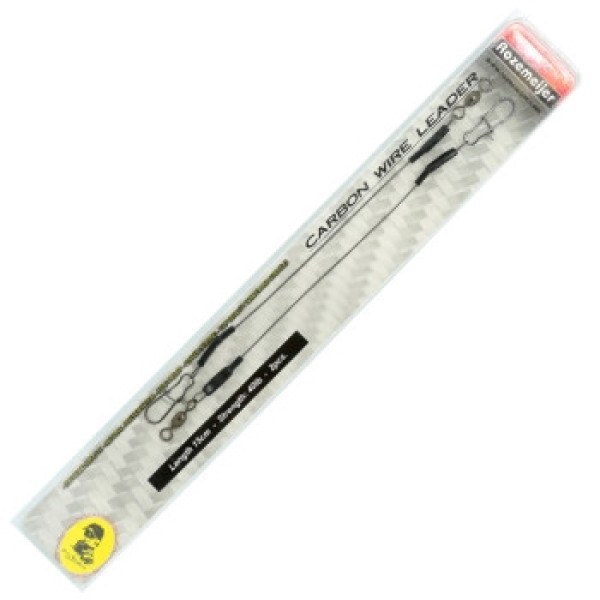 Rozemeijer Carbon Wire Leader 40lb 15cm