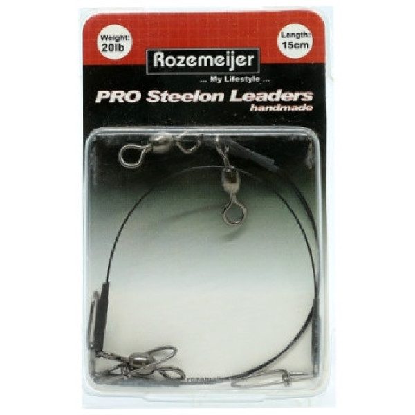 Rozemeijer Pro Steelon Leaders 20lb 15cm