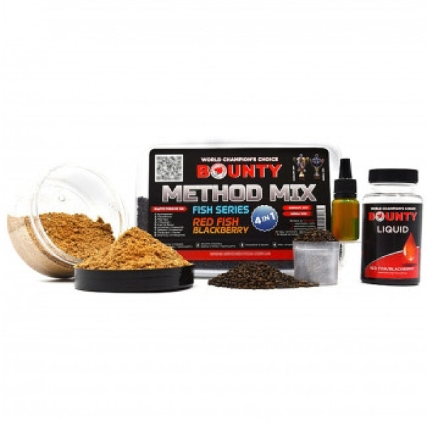 Groundbait Bounty Method Mix4in1 Red Fish/Blackberry