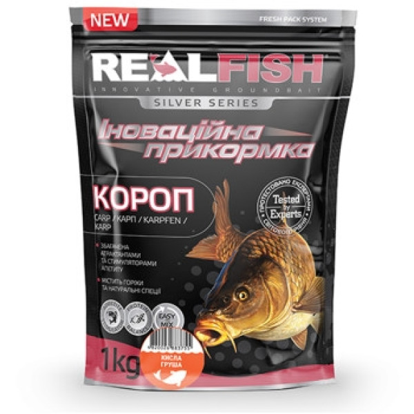 Real Fish Carp Sour Pear Groundbait 1kg