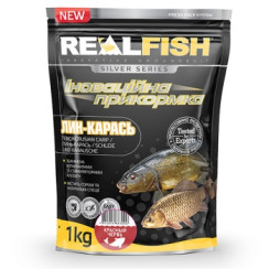 Real Fish Tench-Crucian Carp Groundbait with Red Worm, 1kg