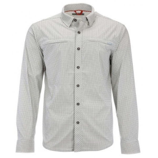 Simms Bugstopper Shirt Plaid Sterling Morada Plaid XXL