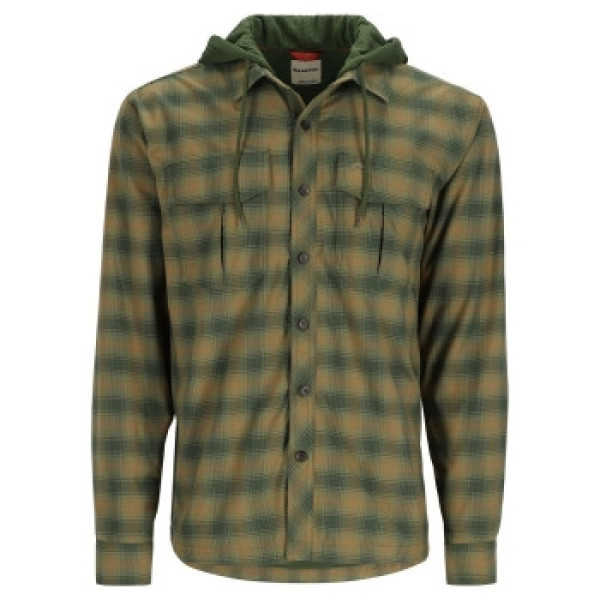 Сорочка Simms Coldweather Hoody Basswood MC Plaid L