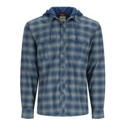 Simms Coldweather Hoody Neptune MC Plaid Shirt L