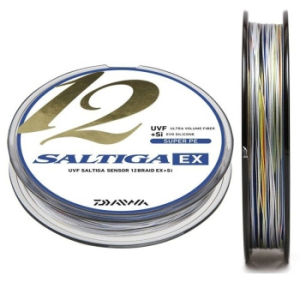 Шнур Daiwa Saltiga 12 Braid EX+SI Multicolor 600m 14.0kg 0.16mm #1.5