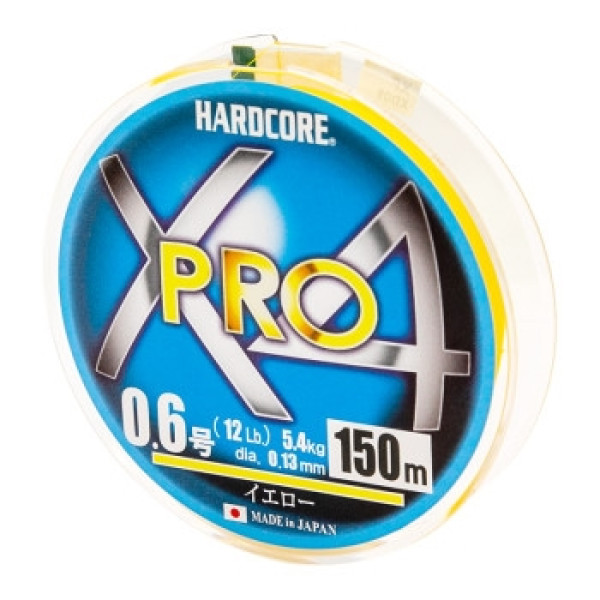 Cord Duel Hardcore X4 PRO 150m 0.13mm 5.4kg #0.6