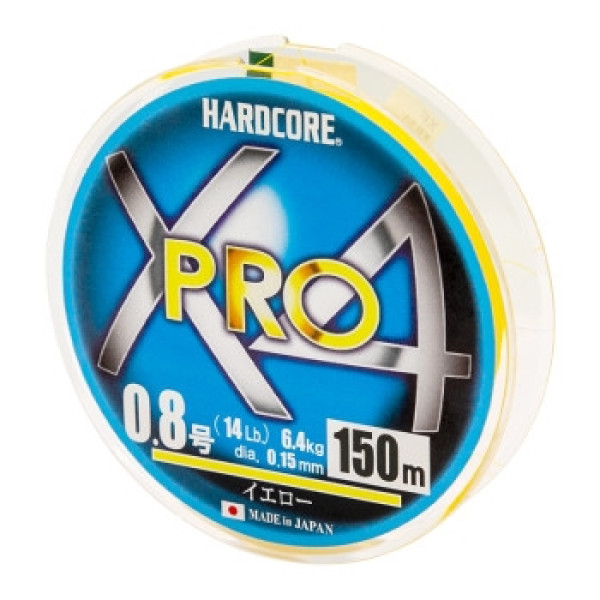 Cord Duel Hardcore X4 PRO 150m 0.15mm 6.4kg #0.8