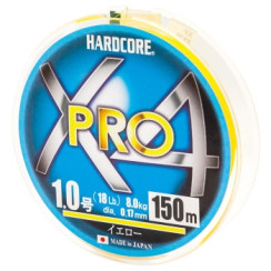 Cord Duel Hardcore X4 PRO 150m 0.17mm 8.0kg #1.0