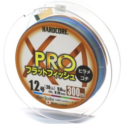 Шнур Duel Hardcore X4 300m 0.19mm 5Color 9.0kg #1.2