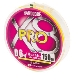 Cord Duel Hardcore X8 PRO 150m 0.13mm 5.8kg #0.6