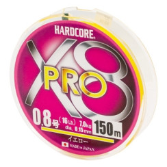 Cord Duel Hardcore X8 PRO 150m 0.15mm 7.0kg #0.8