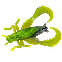 Силикон Big Bite Baits Bug Series-Cricket 1.25" 10pc #Black/Opaque Chartreuse