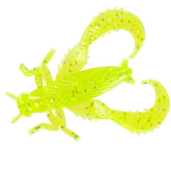 Силикон Big Bite Baits Bug Series-Cricket 1.25" 10pc #Chartreuse Sparkle