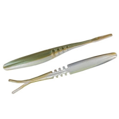 Silicone Big Bite Baits Joint Jerk Minnow 7" 5pc #Arkansas Shiner