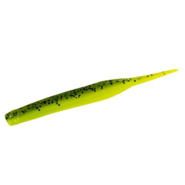 Silicone Big Bite Baits Limit Maker 3.75" 10pc #Watermelon Chartreuse