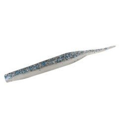 Silicone Big Bite Baits Limit Maker 3.75" 10pc #Silver Smoke