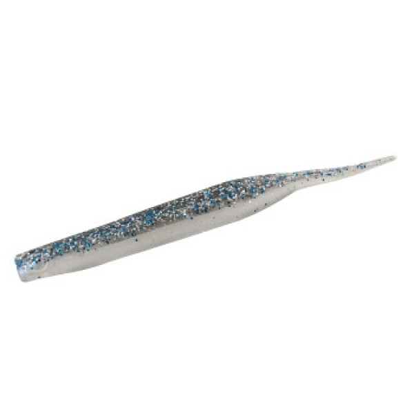 Silicone Big Bite Baits Limit Maker 3.75" 10pc #Silver Smoke