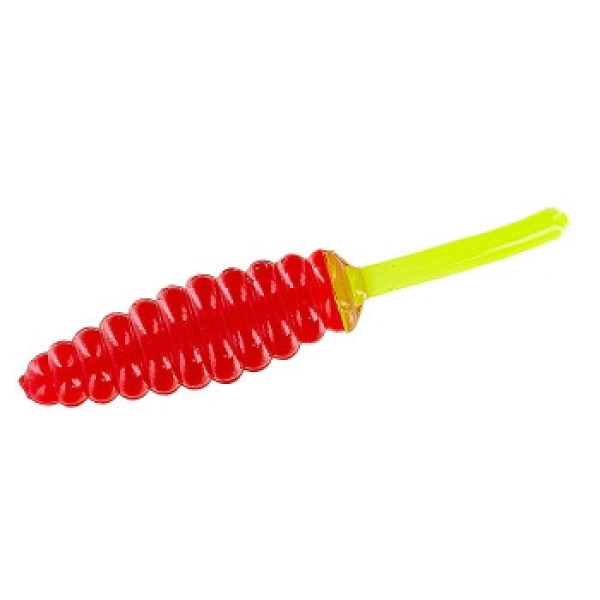 Silicone Big Bite Baits Panfish Minnow 1.5" 10pc #Red/Chart.