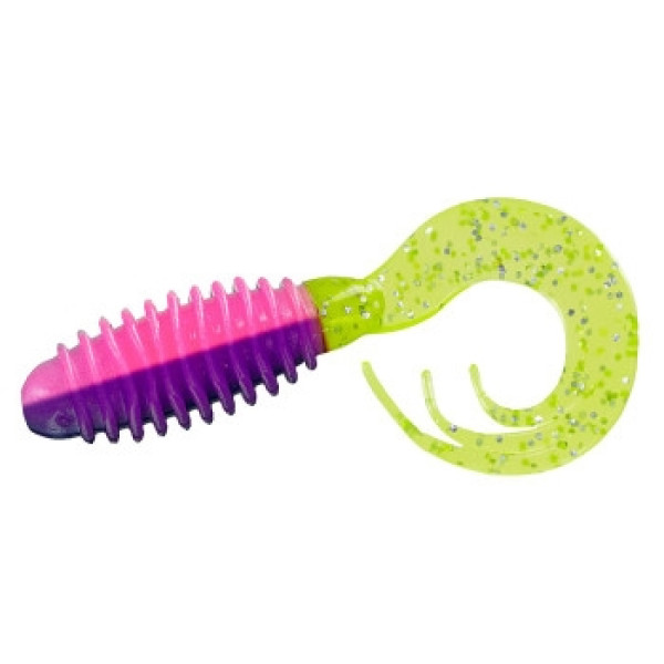 Silicone Big Bite Baits Ring Triple Tip Grub 2" 10pc #Popsicle