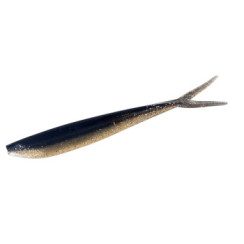 Silicone Big Bite Baits Scentsation Slim Minnow 4" 10pc #Black Flash