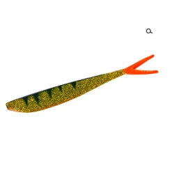 Silicone Big Bite Baits Slim Minnow Painted 4" 6pc #Glitter Perch