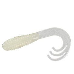 Silicone Big Bite Baits Triple Tip Grub 2" 10pc #Glow