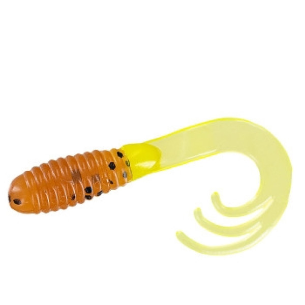Силикон Big Bite Baits Triple Tip Grub 2" 10pc #Pumpkin Seed Chart