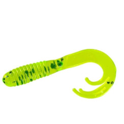 Silicone Big Bite Baits Triple Tip Grub 2" 10pc #Chart Pepper