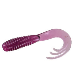 Silicone Big Bite Baits Triple Tip Grub 2" 10pc #Purple