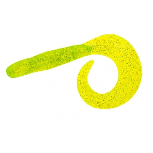 Silicone Fishing Drugs Snake Twist 2.5" #03 Chartreuse