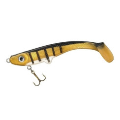 Silicone Fladen Maxximus Predator Softy Conrad 20 cm 55gr Black/Striped Yellow/White