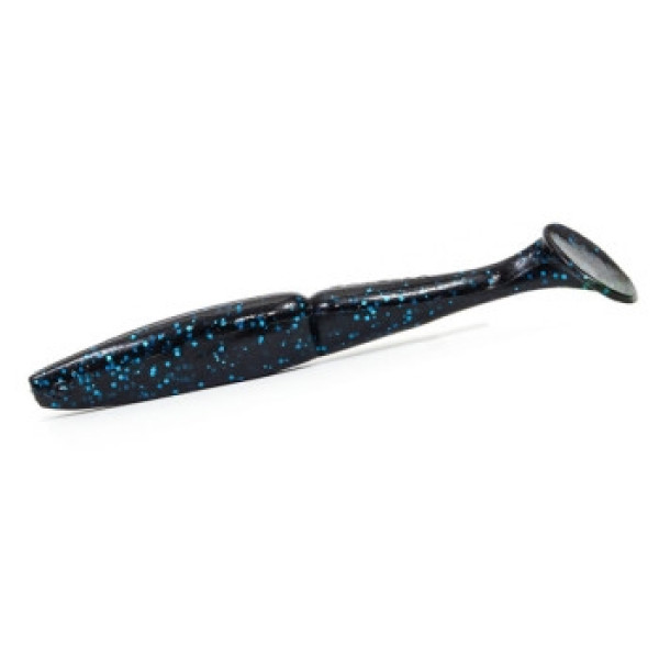 Silicone Gambler 5.25" Big EZ #Black Blue Glitter 5pcs