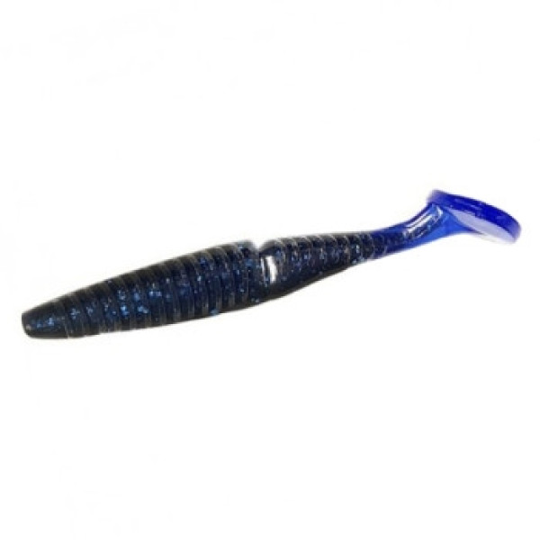 Silicone Gambler 3.75" EZ VibeZ Black Blue Tail 9pc