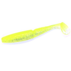 Silicone Gambler 3.75" Little EZ Chatreuse Silver 9pcs