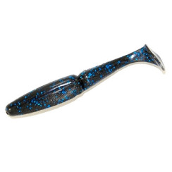 Silicone Gambler 3.75" Little EZ #BlackBlueGlitter 9pcs