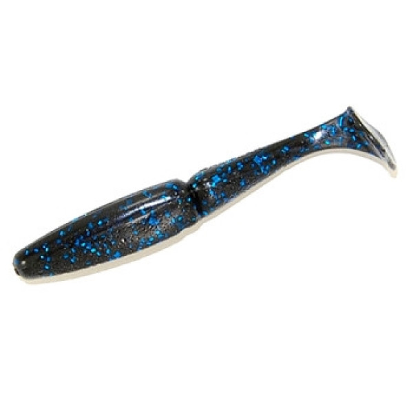 Silicone Gambler 3.75" Little EZ #BlackBlueGlitter 9pcs
