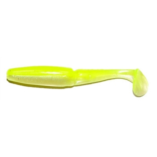 Silicone Gambler 3" TZ #Chartreuse Shad 12pcs