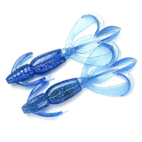 Keitech Crazy Flapper Silicone 4.4" (6 pcs/pack) C:301 Sapphire Blue