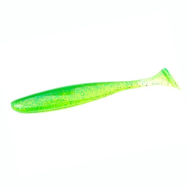Keitech Easy Shiner 4" Silicone (7 pcs/pack) color: 424 lime chartreuse
