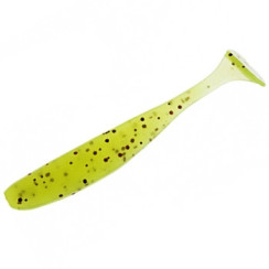 Keitech Easy Shiner 4" Silicone (7 pcs/pack) ts:pal#01 chartreuseredflake